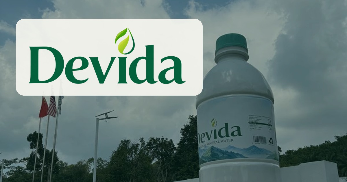 DEVIDA Malaysian natural mineral water brand